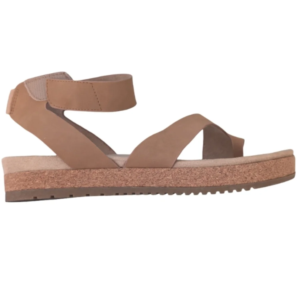 Natural SOUL Divina Cork Footbed Sandals Ankle Strap Nude 8.5 M Comfort - Picture 5 of 9